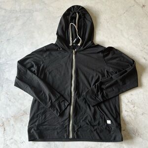 Vuori Women’s Performance Dark Heather Gray Zip-Up Hoodie. Like new!